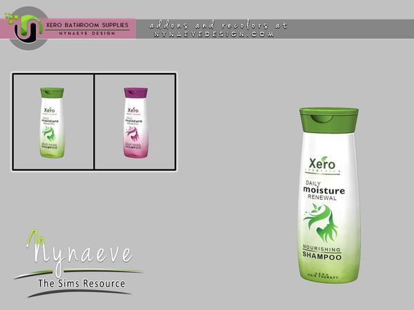 Sims 4 — Xero Shampoo by NynaeveDesign — Xero Bathroom Supplies - Shampoo Located in: Decor - Miscellaneous Decor Decor -