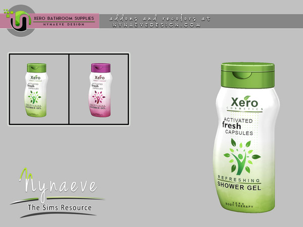 Sims 4 — Xero Shower Gel by NynaeveDesign — Xero Bathroom Supplies - Shower Gel Located in: Decor - Miscellaneous Decor