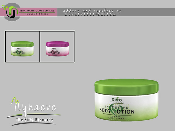 Sims 4 — Xero Lotion by NynaeveDesign — Xero Bathroom Supplies - Lotion Located in: Decor - Miscellaneous Decor Decor -