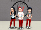 Sims 4 — Toddlers Twenty One Pilots Tee by omgitsmarie — Perfect of your sims little boys and little girls for any casual