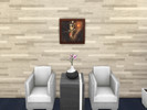 Sims 4 — Skully Art by Quteapie3 — Beautiful painting of a skull riding a humming-bird. 