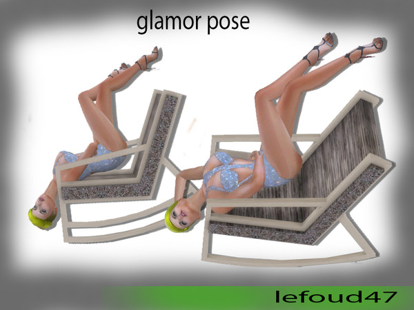 Sims 4 — glamor pose by ludovicbouquinaud — here is anastasia who presents you with a glamorous pose on a garden chair