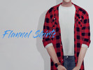 Sims 4 — KK Long flannel shirts M by KKs4 — Clothing Top / Male (T-E) / 12 Color / 14 T-shirts / My mesh / All morphs /