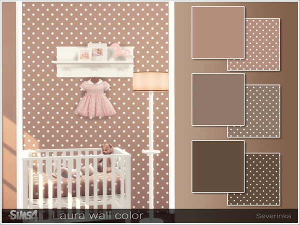 Sims 4 — Laura nurcery wall by Severinka_ — Wall color for children's room 6 colors: