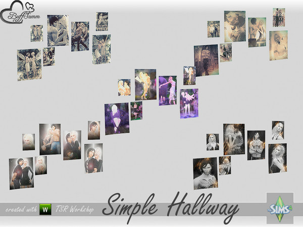 Sims 4 — Simple Hallway Photos by BuffSumm — Part of the *Simple Hallway* Set ***TSRAA***