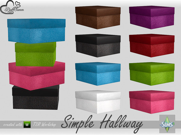 Sims 4 — Simple Hallway Box by BuffSumm — Part of the *Simple Hallway* Set ***TSRAA***