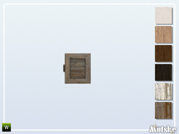 Sims 4 — Upton Shutter Privat Left by Mutske — This shutter is part of the Upton Constructionset. bb.moveobjects might be