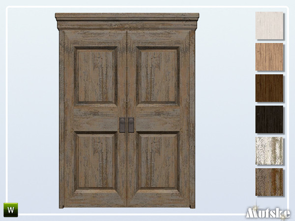 Sims 4 — Upton Door Privat 2x1 by Mutske — This door is part of the Upton Constructionset. Made by Mutske@TSR. 