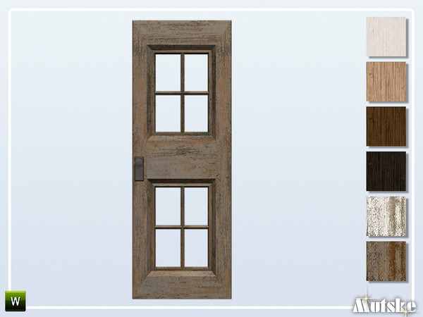 Sims 4 — Upton Door Glass Deco by Mutske — This door is part of the Upton Constructionset. Made by Mutske@TSR. 