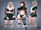 Sims 4 — BlackworkTattoo-AuroraSims4  by Aurora-Sims4 — Sims 4 Basegame