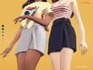 Sims 4 — Laura Skirt by serenity-cc — - 6 swatches - custom thumbnail