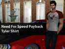 Sims 4 — Need For Speed Payback Tyler Shirt by Nsilviasims — Inspired from Need For Speed Payback's Character Shirt 1