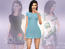 Sims 4 — Solace Dress by taraab — A new dress design that comes in 26 colors! This item can be found in the 'Outfit'