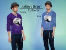 Sims 4 — Julien Bam Pullover Purple and Blue by Sailormooniestar — The Pullover from the Youtuber Julien Bam in purple