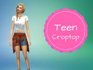 Sims 4 — Teen CropTop - Backyard Stuff needed by Manuk — Another croptop! Categories: Party and everyday Enjoy it :)