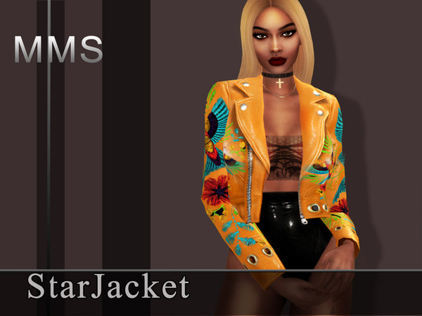 Sims 4 — StarJacket - Mesh needed by Maria_MissMerry — StarJacked in 14 new styles. Can find it in ACC section - rings.