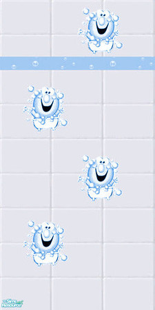 Sims 2 — TL - Mr Bubbles Blue  Wall Tile by TabbyLou — Wall tile for Mr. Bubbles in Blue, request by tania-lee. Put in