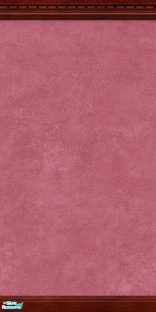 Sims 2 — Sponge Painted Wall-Rose by froilan — Rose sponge painted wall with dark brown crown and kick molding. Enjoy!