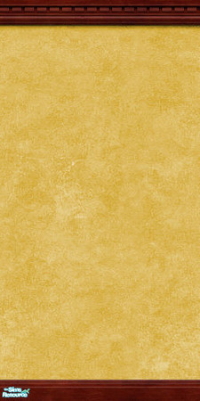 Sims 2 — Sponge Painted Wall-Golden by froilan — Golden sponge painted wall with dark brown crown and kick molding.