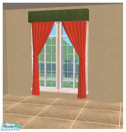Sims 2 — Cartona Living Room Collection - Curtain by younce135 — Curtain from the Carton Collection.