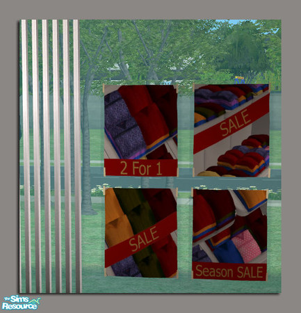 Sims 2 — Window 4 Sign Shop Display by DOT — Window 4 Sign Starr Sweater, Shop Display. Sims2 by DOT of The Sims
