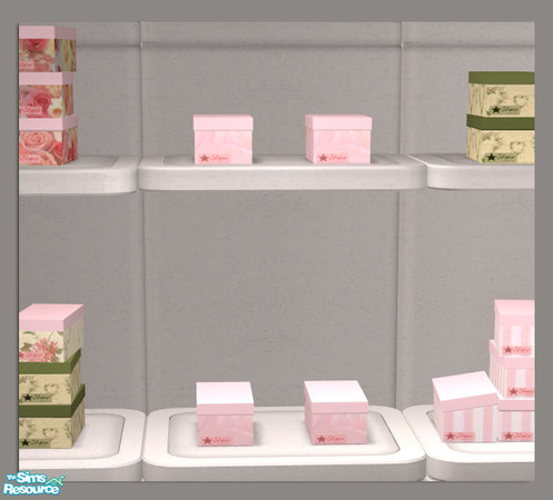 Sims 2 — 1 Box Stack PinkStarr - 445311 by DOT — 1 Box Stack PinkStarr. Stacked Boxes. Sims2 by DOT of The Sims Resource.