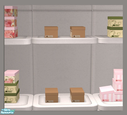 Sims 2 — 1 Box Stack Browns - 445311 by DOT — 1 Box Stack Browns. Stacked Boxes. Sims2 by DOT of The Sims Resource.