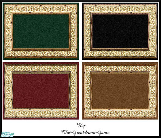 Sims 2 — Rug Collection 7 by BarbAnn — TSRAA member