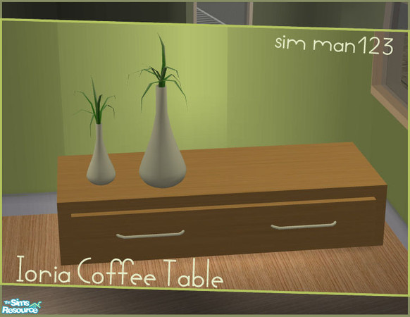 Sims 2 — Ioria Bedroom Add-ons - Coffee Table by sim_man123 — Low-rise coffee table from my Ioria Add-ons set.