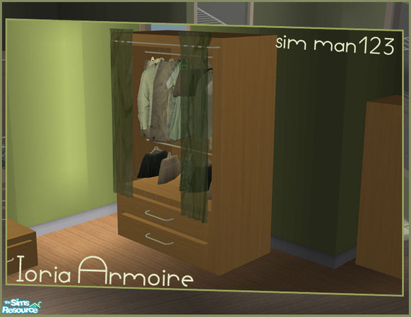 Sims 2 — Ioria Bedroom Add-ons - Armoire by sim_man123 — Armoire from my Ioria Add-ons set. Sims will still perform the