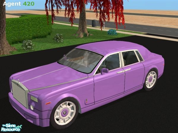 Sims 2 — Lavender Pink Rolls Royce Phantom V1.5 by Agent420 — A Luxurious Lavender Pink Rolls Royce Phantom V1.5. Mesh by