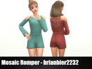 Sims 4 — Mosaic Romper by brianbier — Cats and Dogs Dress Mesh Edit Found Under Jumpsuit in Everyday and Party