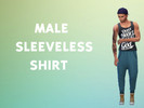 Sims 4 — Male Sleeveless shirt by Manuk — Only one color: black. Enjoy it! :)