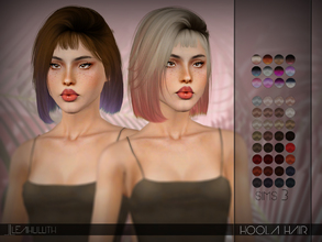 Sims 3 — LeahLillith Hoola Hair by Leah_Lillith — Hoola Hair All LODs Custom CAS thumbnail hope you will enjoy^^