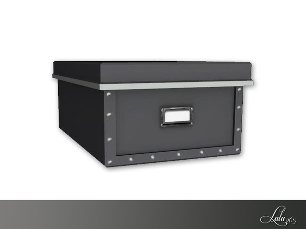 Sims 4 — Axcess Office Decor Filing Box  by Lulu265 — Part of the Axcess Office Set 