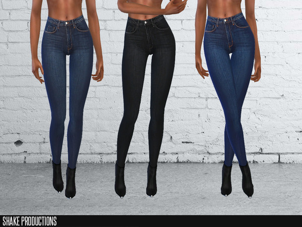 Sims 4 — ShakeProductions 78-7 by ShakeProductions — 4 Colors Skinny Jeans