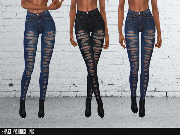 Sims 4 — ShakeProductions 78-8 by ShakeProductions — 4 Colors Skinny Jeans