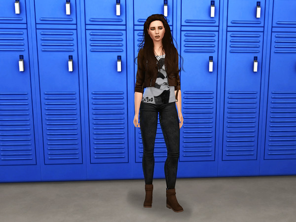 Sims 4 — Lockers CAS Background by KatVerseCC — Lockers CAS Background. I used it to make my Hannah Baker sim. I hope you