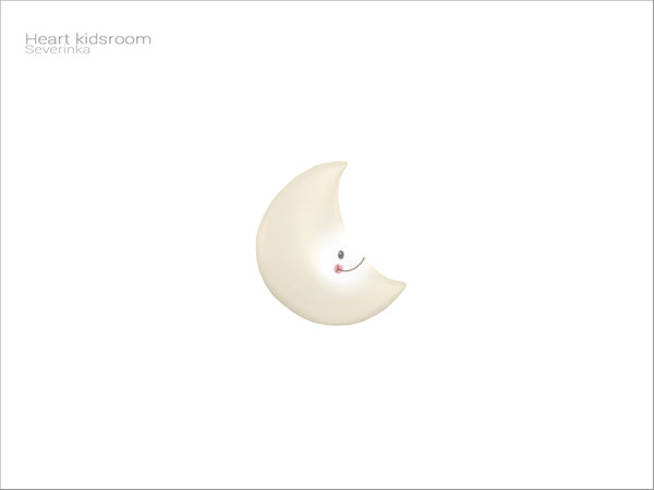Sims 4 — [Heart kidsroom] - Moon night lamp by Severinka_ — Moon night lamp From the set 'Heart kidsroom' Build / Buy