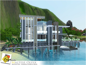 Sims 3 — Maltese Olysx by Onyxium — On the first floor: Living Room | Dining Room | Kitchen | Bathroom | Marina On the