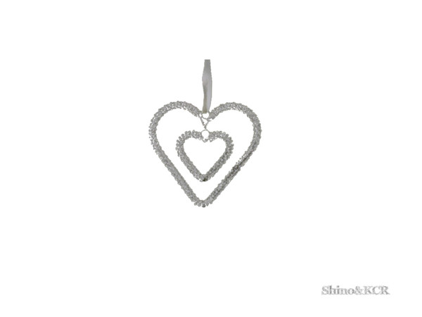 Sims 4 — PB Christmas - Ornament Heart by ShinoKCR — Decorations for Christmas inspired by Potterybarn. In Clutter