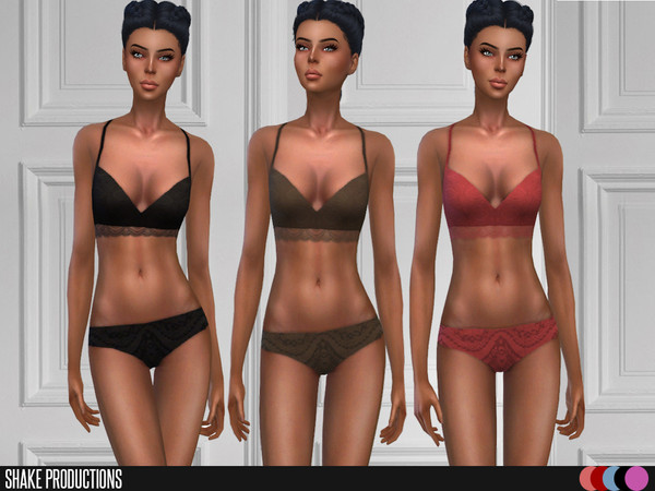 Sims 4 — ShakeProductions 81-3 by ShakeProductions — Laced lingerie 6 Colors
