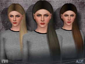 Sims 3 — Ade - Amaya by Ade_Darma — New Hair Mesh No Morph all Bones assigned All LODs 