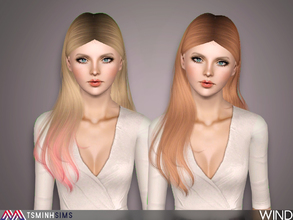 Sims 3 — Wind ( Hair 48 ) by TsminhSims — - New meshes - All LODs - Smooth bone assigned 
