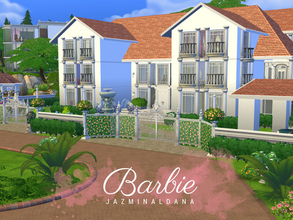 Sims 4 — Barbie by jazminaldana — Barbie: Life in the Dreamhouse inspired mansion. The ULTIMATE dollhouse that your inner