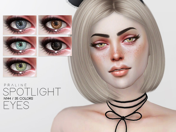 Sims 4 — Spotlight Eyes N144 by Pralinesims — Eyes in 35 colors.
