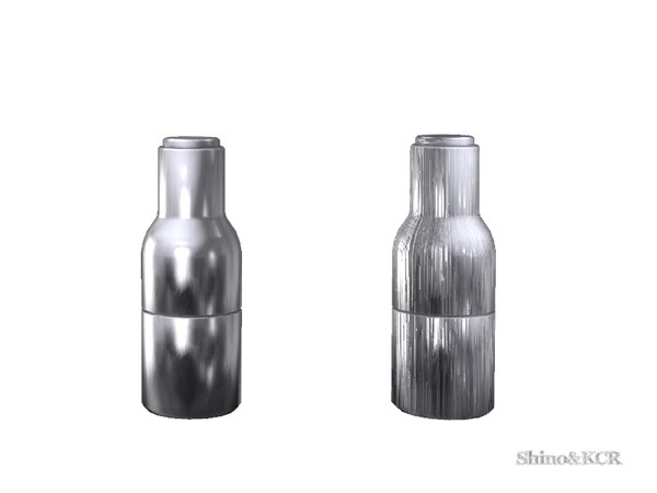 Sims 4 — Japan Living - Menu Bottles Chrome by ShinoKCR — Furniture with Japanese Touch in Clutter 