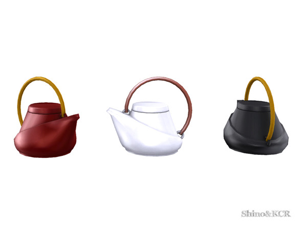 Sims 4 — Japan Living - Tea Pot by ShinoKCR — Furniture with Japanese Touch in Clutter 