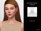 Sims 4 — grafity - Reverse Pearl Choker by GrafitySims — - 5 swatches - HQ Compatible Enjoy!
