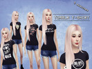 Sims 4 — TUMBLR T-SHIRT by xferfx — 5 swatches -just in black -i hope you like it